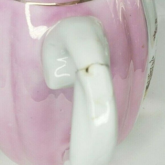 Vintage Pink White Courting Madame Pitcher Set Made In Germany - Picture 7 of 10